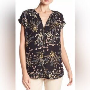 Philosophy Floral Black Women's Top